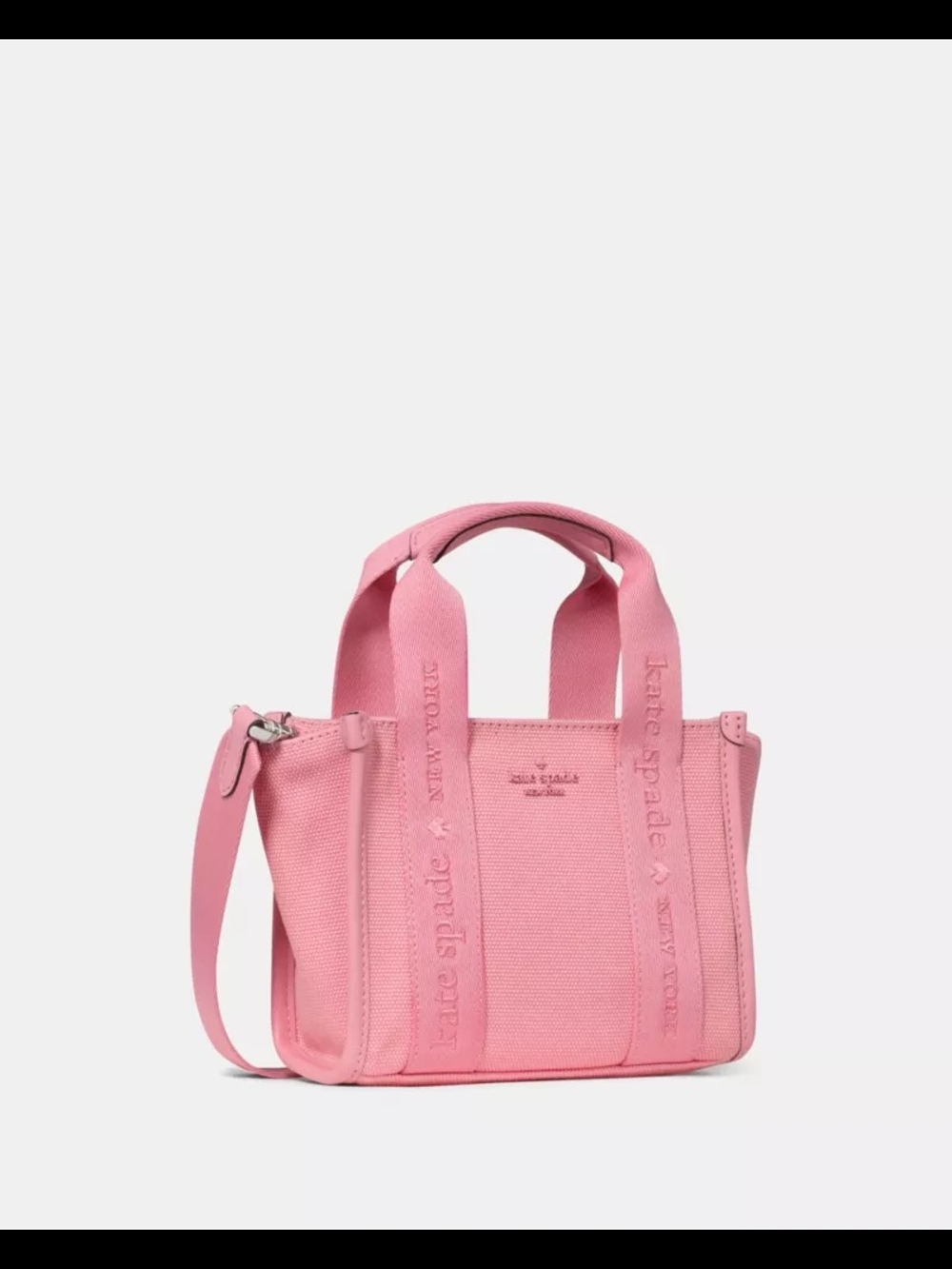 Kate Spade New York Kip Canvas Mini Tote- Grapefruit Soda